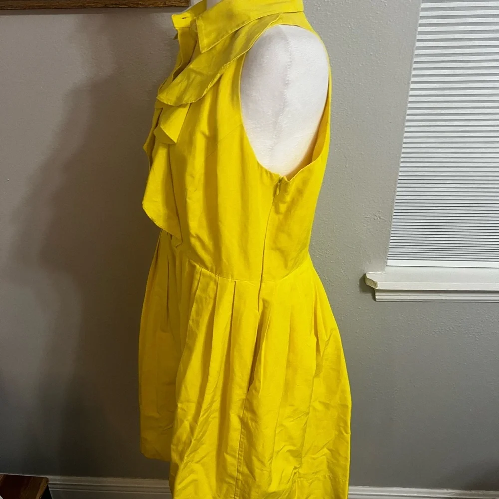 Shoshanna yellow sleeveless dress 12
Ruffle Mini Pockets Cotton Silk - Picture 4 of 16